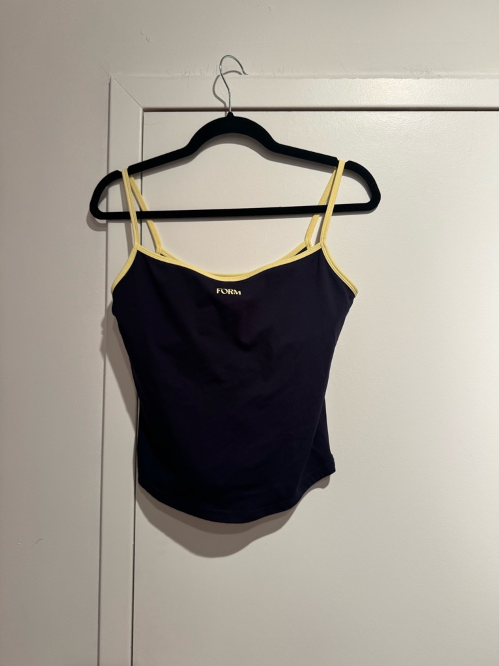 Navy Cami with Yellow Contrast Trim